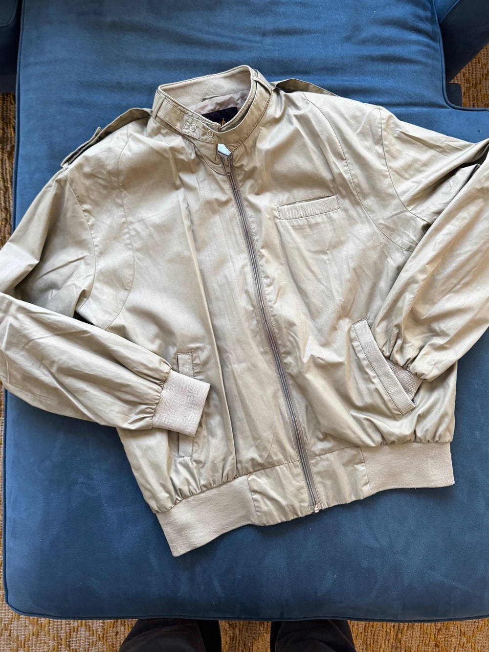 Vintage Aventura unisex Khaki Bomber Jacket